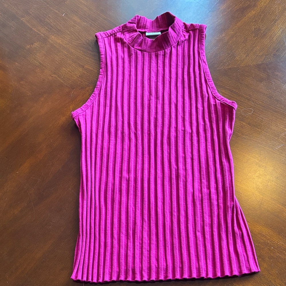 a new day Ribbed Magenta Tank Top size XS